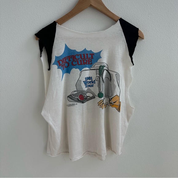 Rainbow 80s Original Rock Vintage T-Shirt - Picture 9 of 11